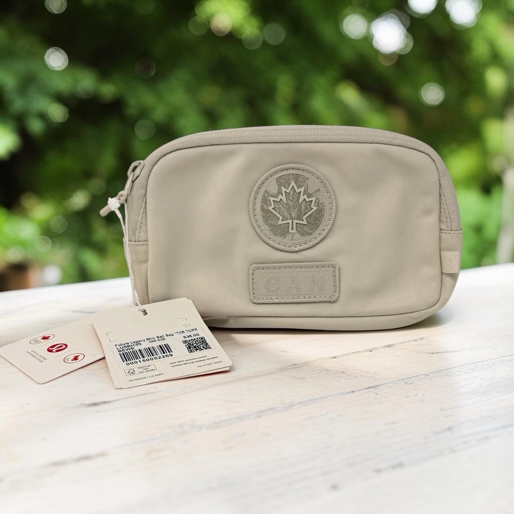 Lululemon Team Canada Future Legacy Mini Belt Bag Beech White Olympic NWT